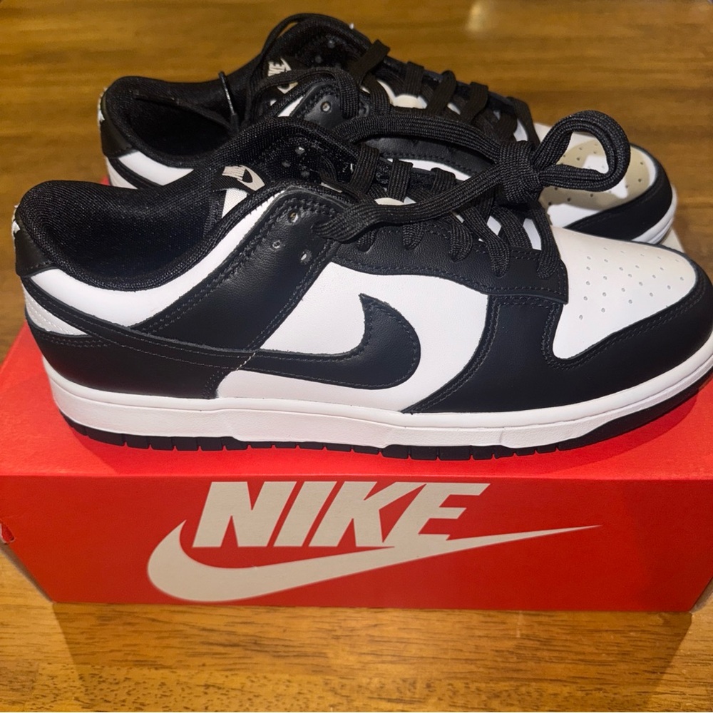 Nike Dunk Retro Low Shoes Panda DD1391-100 Black White Size 10 Men New In Box - Picture 5 of 7